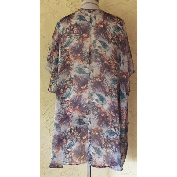 UO Pins and Needles chiffon kimono jacket - Picture 5 of 8